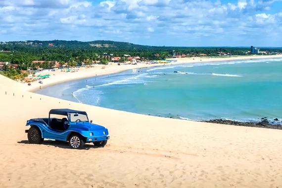 Vista do topo da Praia de Genipabu 